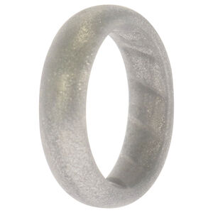 Silicone Wedding BR Solid Ring - Basic-Silver by ROQ for Women - 5 mm Ring